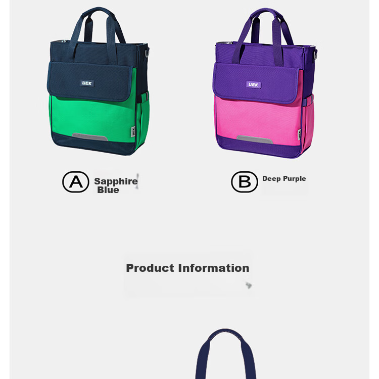UEK Elementary School Tutoring Bag, Portable Children's Handbag, Cute After-School Bag, Crossbody Bag, Art Bag, Unicor 21