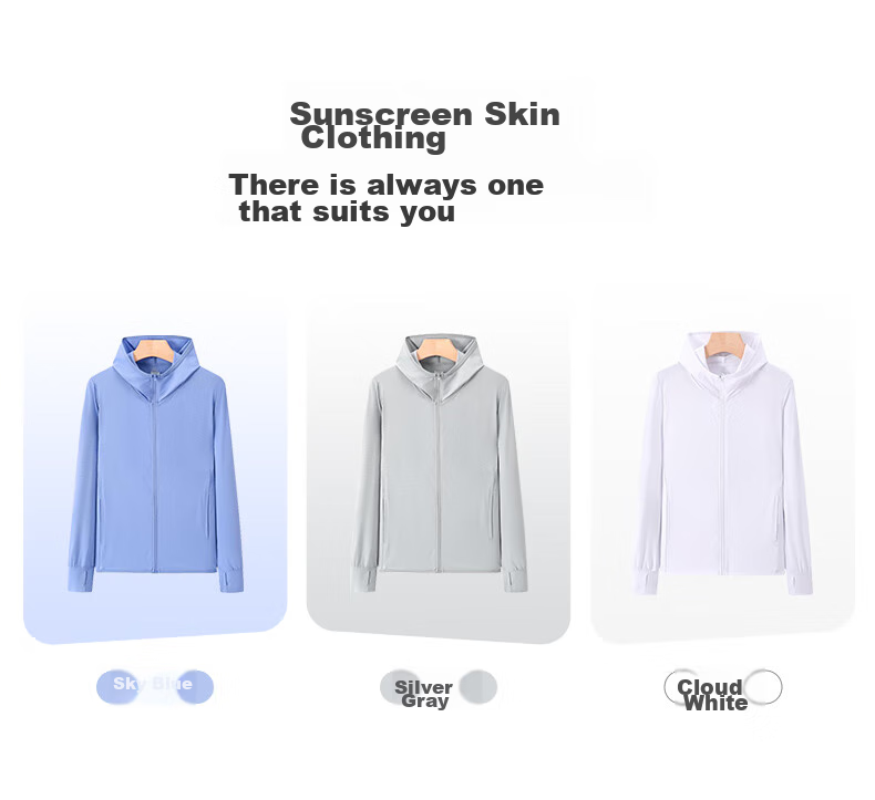 BURUITE Men's Summer UV Protection Lightweight Breathable Sunshade Ice Silk Skin Jacket Outdoor Fishing Windbreaker 7