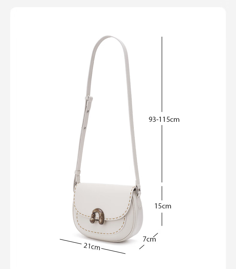 AMAZING SONG Women's Chestnut Leather Crossbody Bag, Niche Fashion Simple Versatile High-End Commuter Shoulder Bag Gift 13