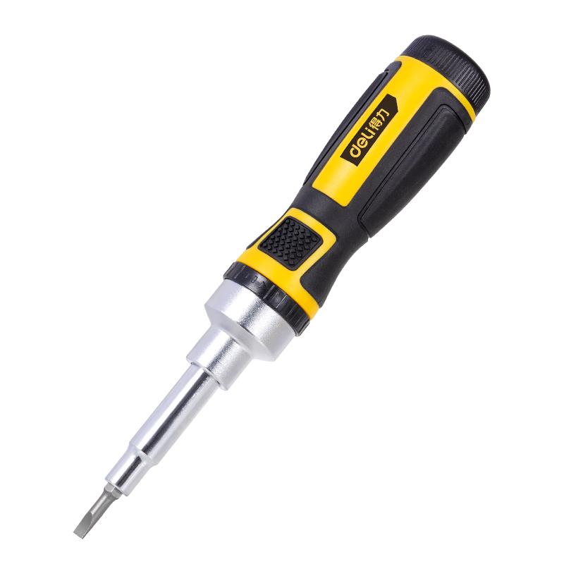 Deli 16-In Ratchet Screwdriver Set, Multifunctional Ratchet Screwdriver with Bits And Driver