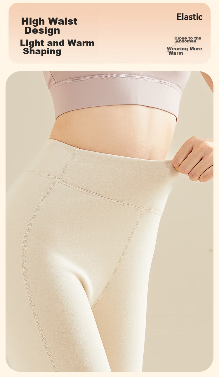 MiiOW Men's Thermal Underwear, Cashmere And Silk Antibacterial Heat-Generating Autumn Pants, Fleece-Lined Cold-Proof Couples' Underwear Cotton Pants 13