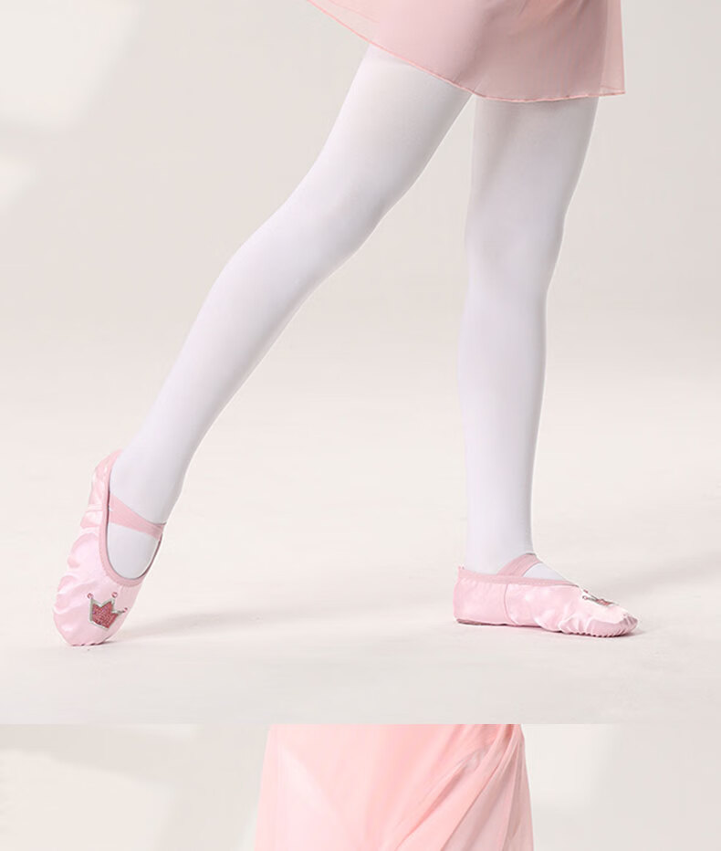 TIEJIAN Ballet Dance Tights, Children's Spring Thin Fleece Dance Socks, Adult Body Training And Dancing Leggings, Size L 9