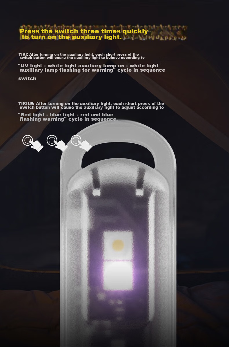 NITECORE TIKI UV Keychain Light, Ultraviolet Authentication, Rechargeable, Portable, Emergency LED Flashlight 13