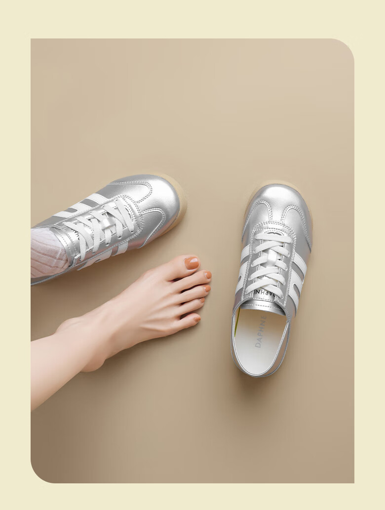 Daphne Soft-Soled Training Shoes for Women, 2026 Summer New Style Flat Women's Shoes, Lightweight Athletic Sneakers, Casual White Shoes, Skateboard Shoes 4