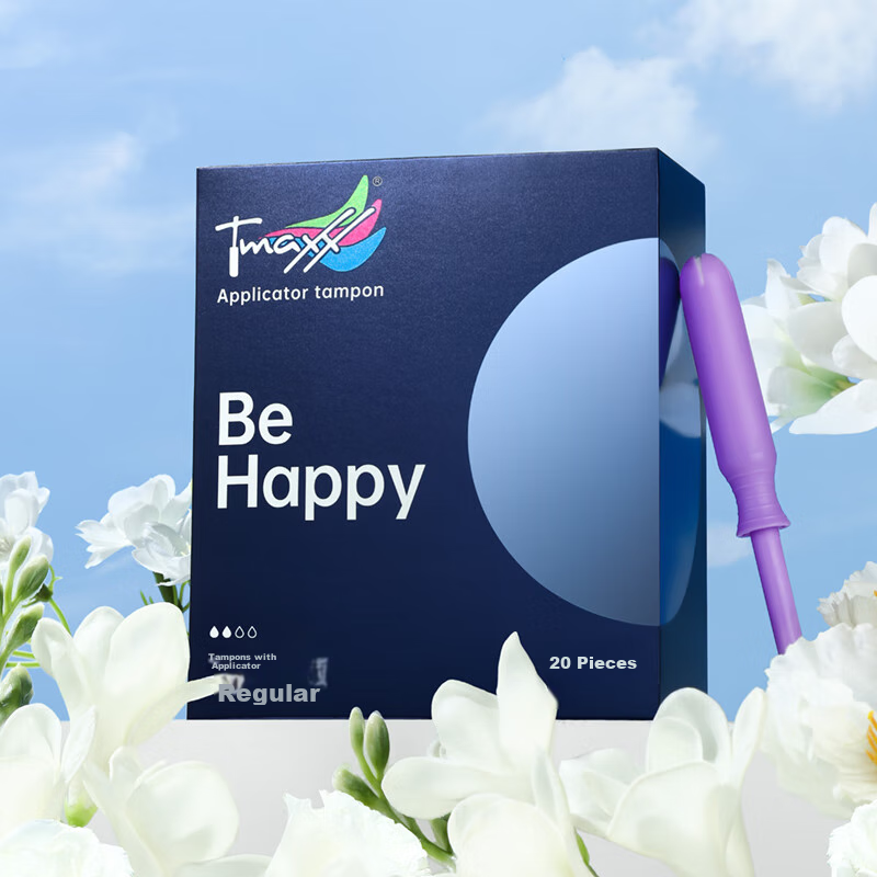 Tmaxx [Better Than New National Standard] Long Tampons, Regular, 20 Pieces, Menstrual Internal Sanitary Pads, Sold by JD