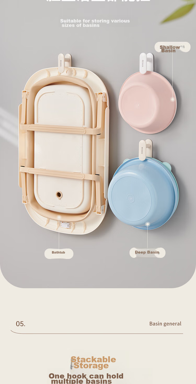 Ecoco Bathroom Sink Organizer with Hooks, No Drilling Required Storage Rack for Washbasin E24103 6