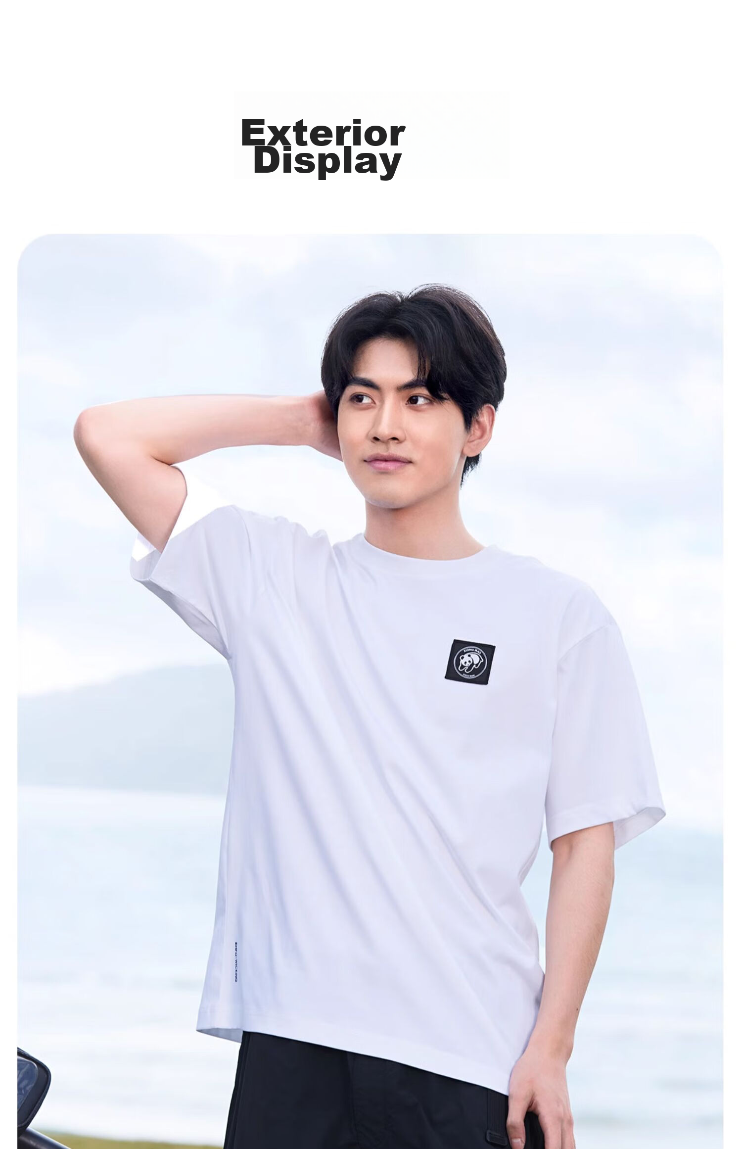 CAMEL Outdoor Unisex Casual Short-Sleeve T-Shirt, Round Neck, Cool And Breathable Top [Panda Collaboration], A34BA6K170 10