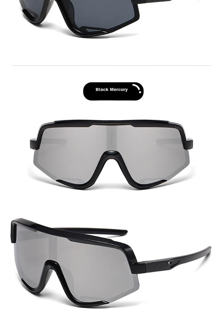 LOVECRAFT Children's Cycling Glasses with Black Frame And Night Vision Lenses, Youth Sports Outdoor Sunglasses, Protective Windproof Eyewear for Fathers 6