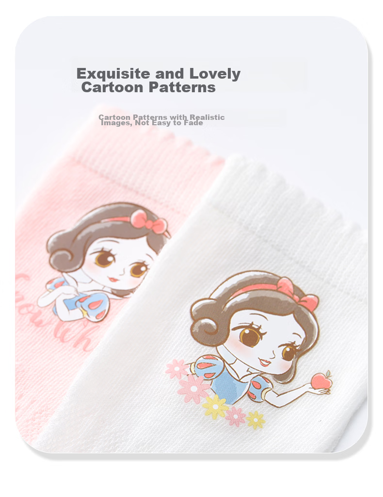 Dishini Children's Socks, Summer Long Socks for Girls, Cotton High Socks, DSP3484 White + White, Size 16-18 8