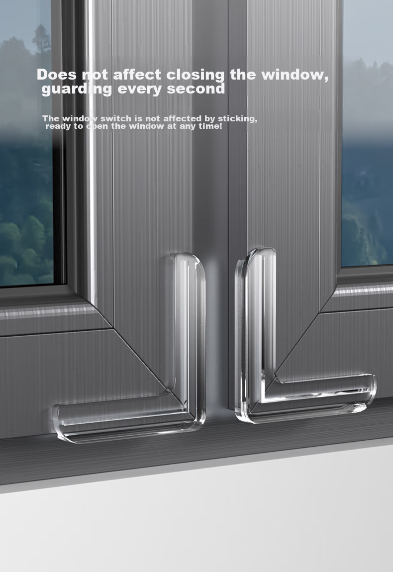 EUDEMON Aluminum Window Anti-Collision Corner Airbag Guard, Anti-Bump Corner Protector for Inward-Opening Windows 4