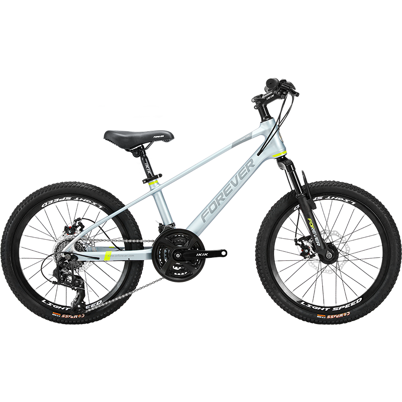 FOREVER Children's Bicycle, 20-Inch Youth Gears Mountain Bike for Ages 6-10, Pedal Off-Road Bicycle, Black And Red Color