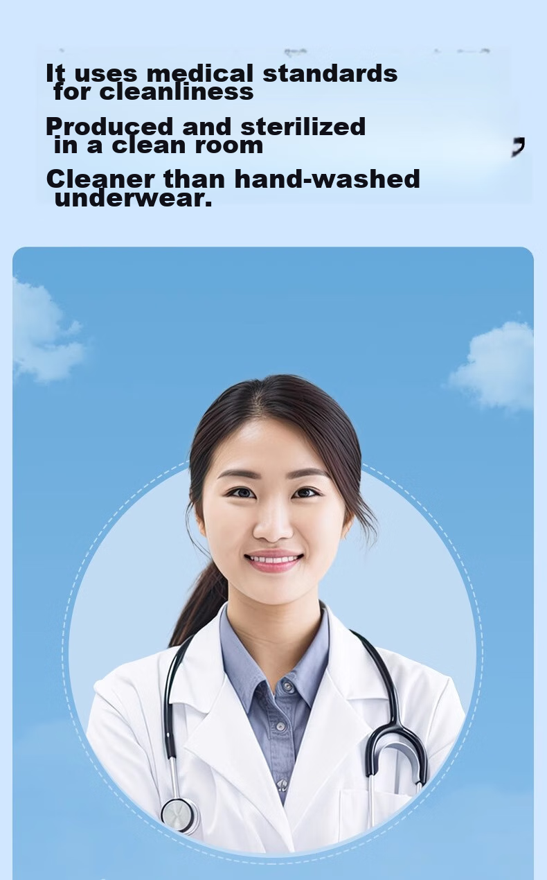 CHUYISHENG Disposable Underwear, Large Size for Women, 200 Jin, Sterilized Daily Disposable, Postpartum Antibacterial, Maternity Plus Size for 300 Ji 5