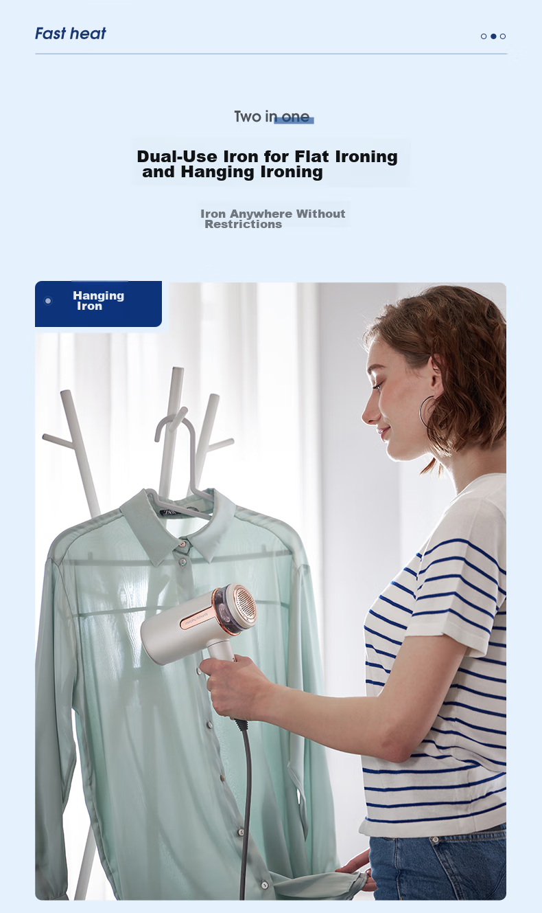 Morphyrichards Handheld Garment Steamer, 18g/min Water Tank Capacity 100ml, Home Steam Iron, Compact Mini Portable Travel Clothes Steaming Device, MR2031 White 5