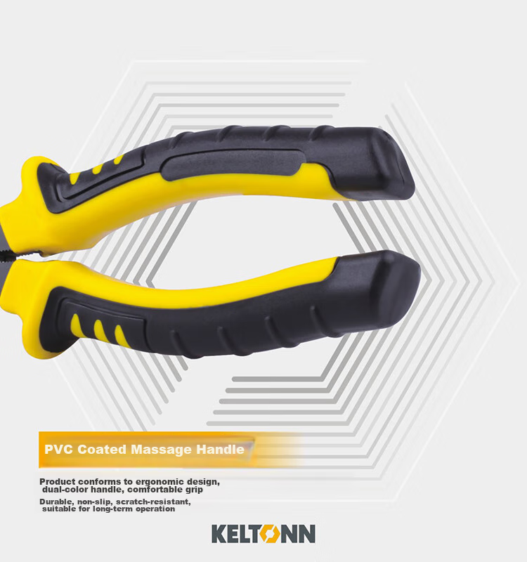 KELTONN Pliers, Wire Cutters, 6-Inch Tiger Pliers, Cable Cutters, Holding Tools, Blackened And Rust-Resistant, KT1806 6