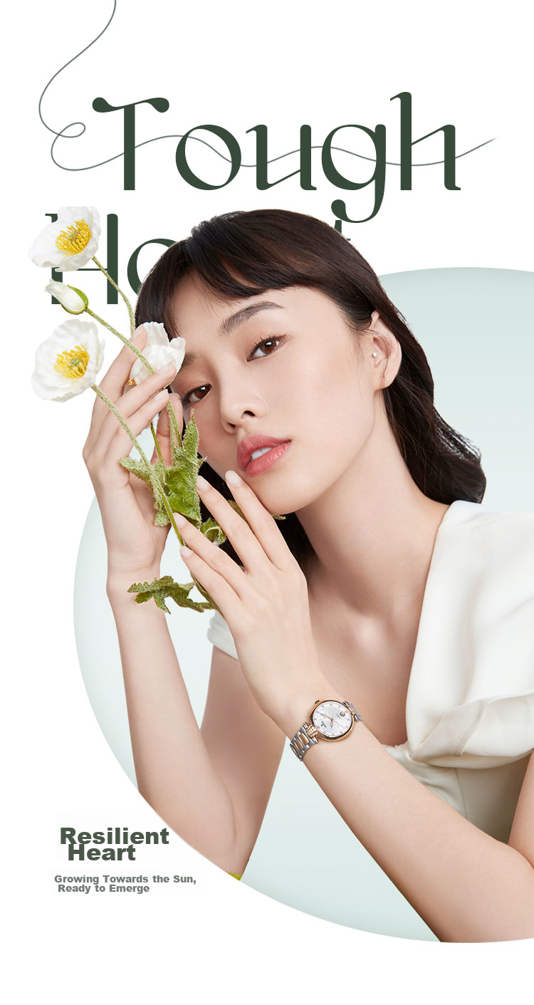 EBOHR Women's Watch, Butterfly Love Alice Birthday Valentine's Day Gift Ladies Mechanical Gift Box 36080328 3