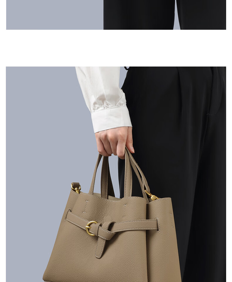 Viney Leather Handbag, Women's Crossbody Bag, Mom Bag, Light Luxury Shoulder Bag, Birthday And Mother's Day Gift, Practical Present for Mom 4