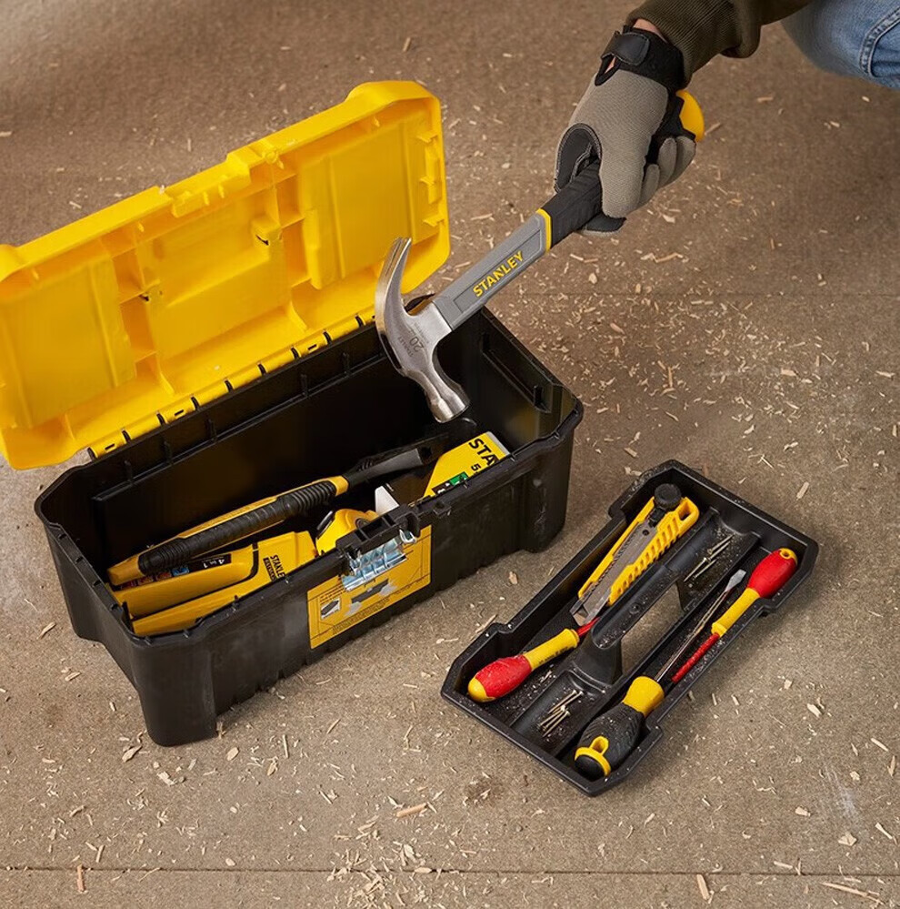 STANLEY Multi-Function Toolbox Plastic Hardware Tool Storage Box 16-Inch Tool Case STST75785-1-23 3