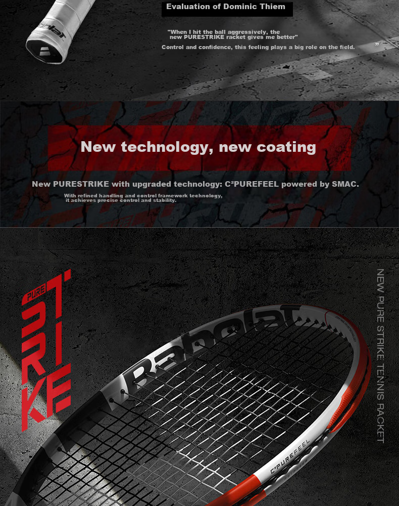 Babolat Tennis Racket Tim PS24 Model Professional Full Carbon Adult [Pre-Strung] 3