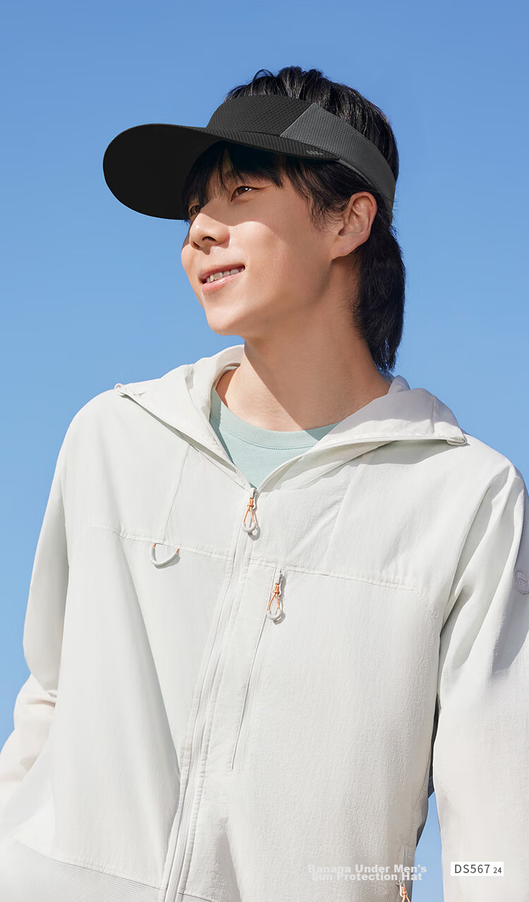 Beneunder Tennis Cap, Sun Hat for Men, UV Protection Hat, Visor Cap, Sports Sweat-Absorbing Full-Face Sun Hat DS015 3