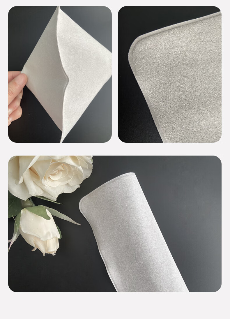 Masentek Screen Protection Cloth, Apple-Specific, Double-Layer Thickened, High-Density Microfiber, Screen-Friendly, Suitable for IPhone, IPad, MacBook AirPods, Washable 15
