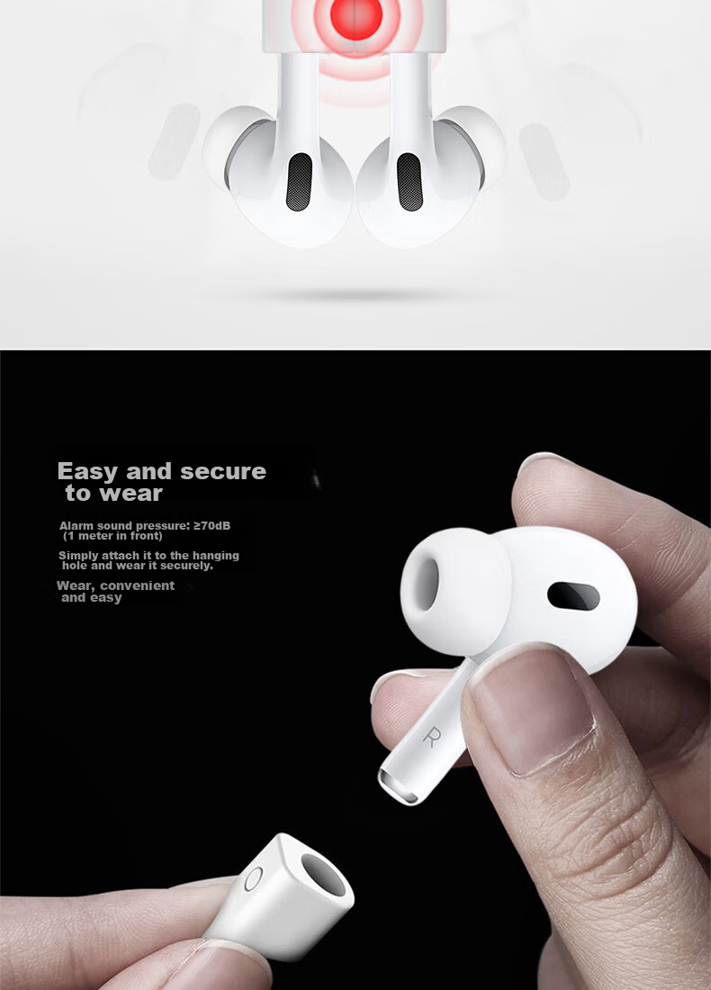 ESCASE Earphone Anti-Loss Strap, Silicone Skin-Friendly, Magnetic Anti-Loss Lifting Elastic Suitable for AirPods Pro 2/3, Huawei, Xiaomi, Honor, JBL, Edifier And Other TWS Earphones 4