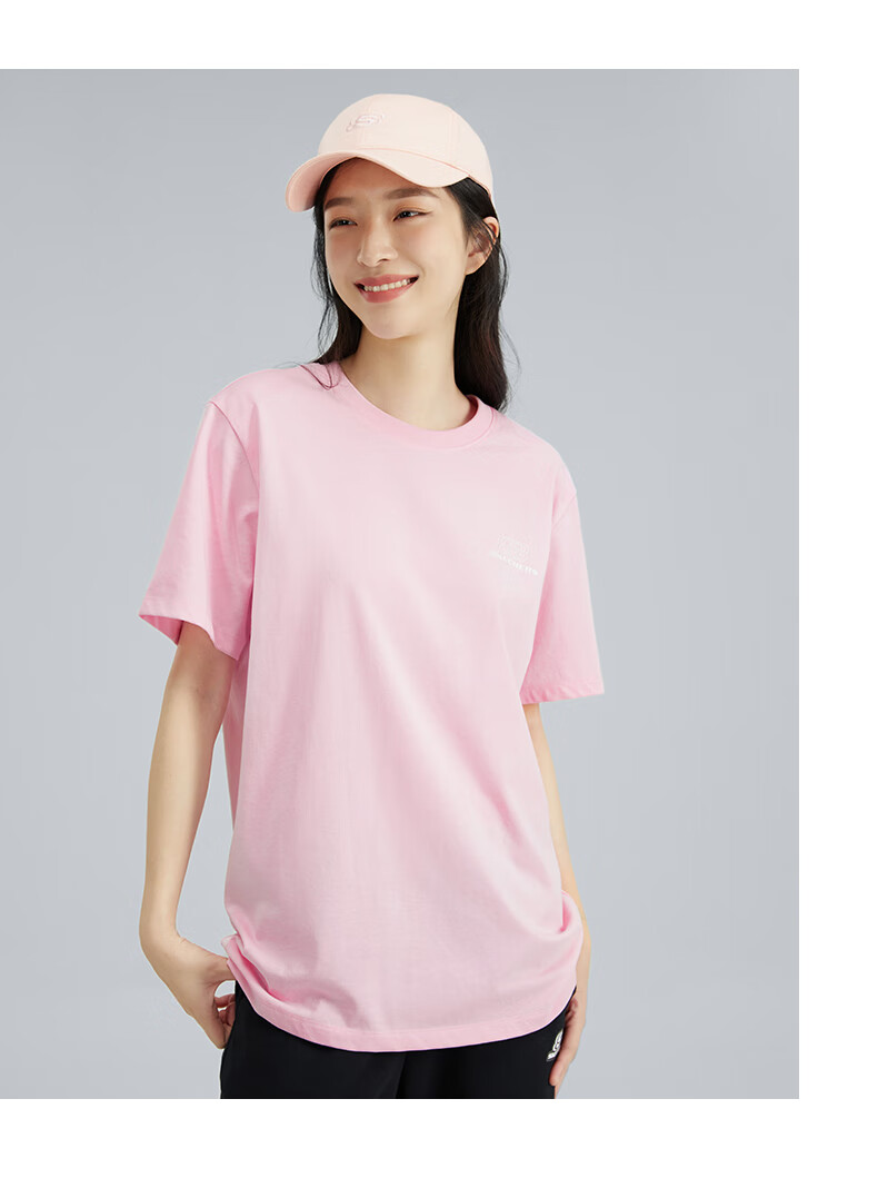 Skechers Summer Unisex Couple Matching Colorful Series Breathable Moisture-Wicking Quick-Drying Cool Short Sleeve T-Shirt L223U165 14