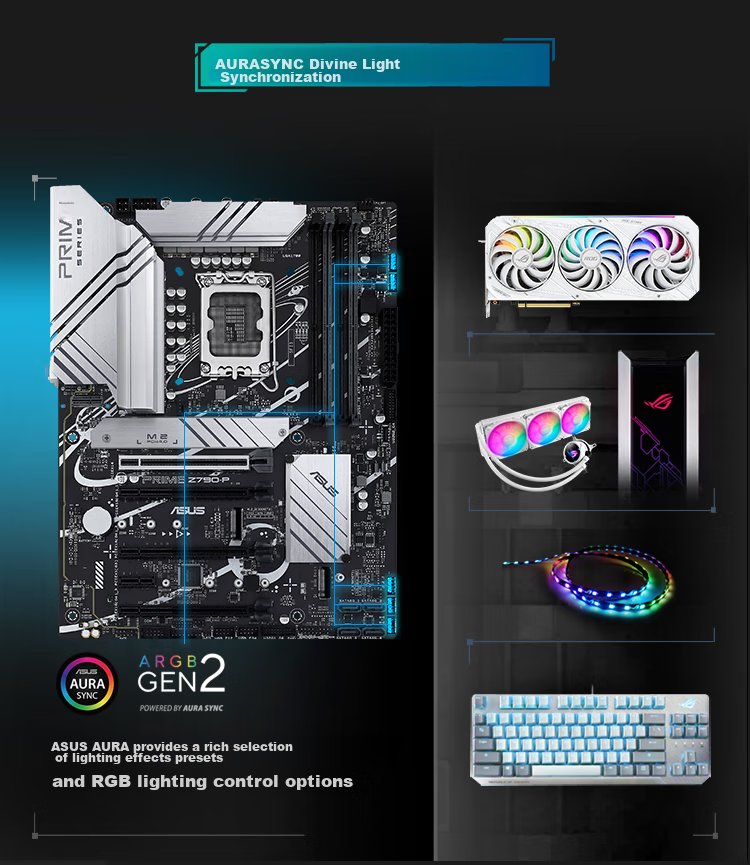 ASUS PRIME Z790-P Motherboard Supports DDR5 CPU 14700K/14600K (Intel Z790/LGA 1700) 15