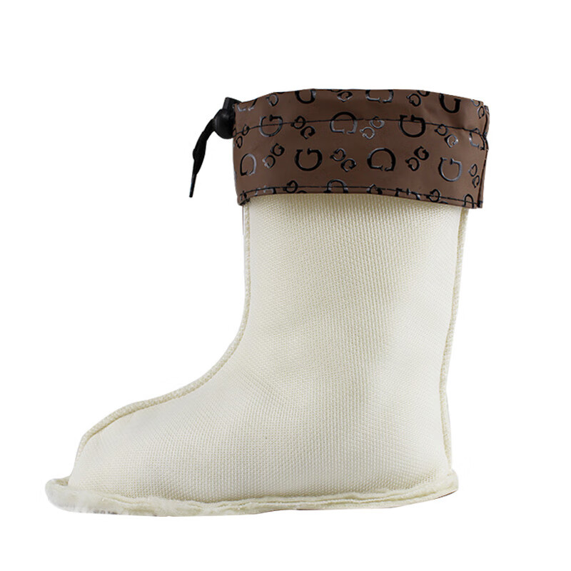 Warrior Warrior Women's Low-Cut Cotton Rain Boot Inner Liner 8523 Fleece Lining, Yellow Fleece Lining, Size 37 (Fleece Lining Only, No Shoes Included)