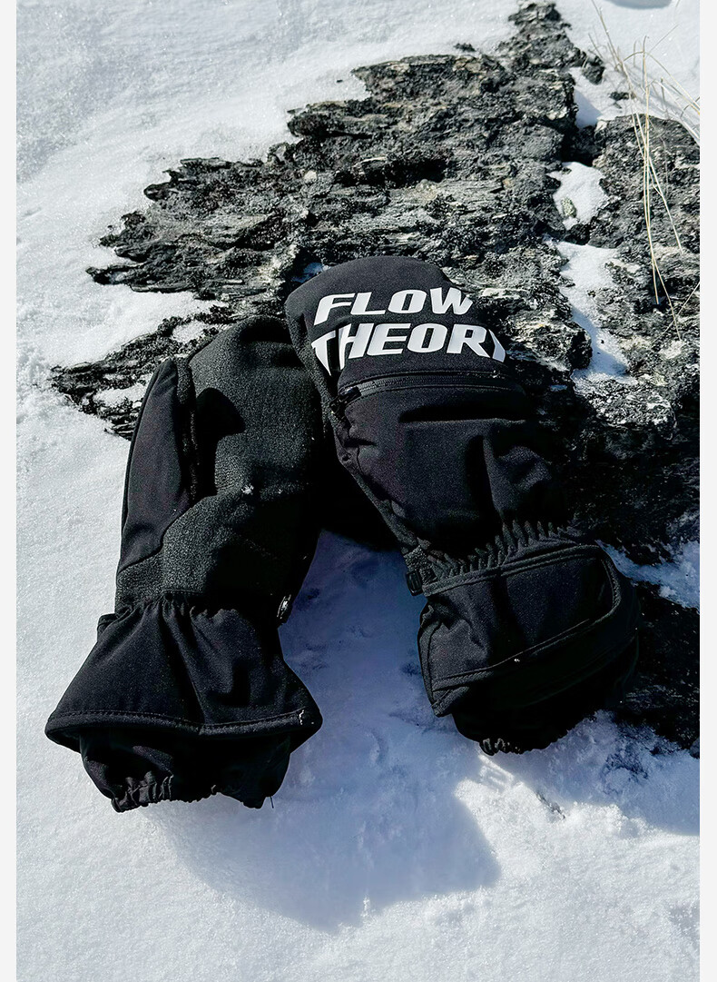 Flow Theory Kevlar Ski Gloves, Windproof, Waterproof, Warm, Wear-Resistant, Professional Single And Double Board Gloves 26