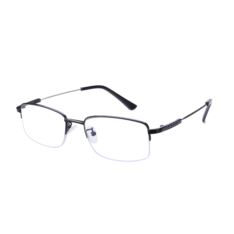 Mr. Pu Photochromic Blue Light Blocking Reading Glasses Unisex Memory Titanium Multifocal +3.5 Diopters (Ages 70+)