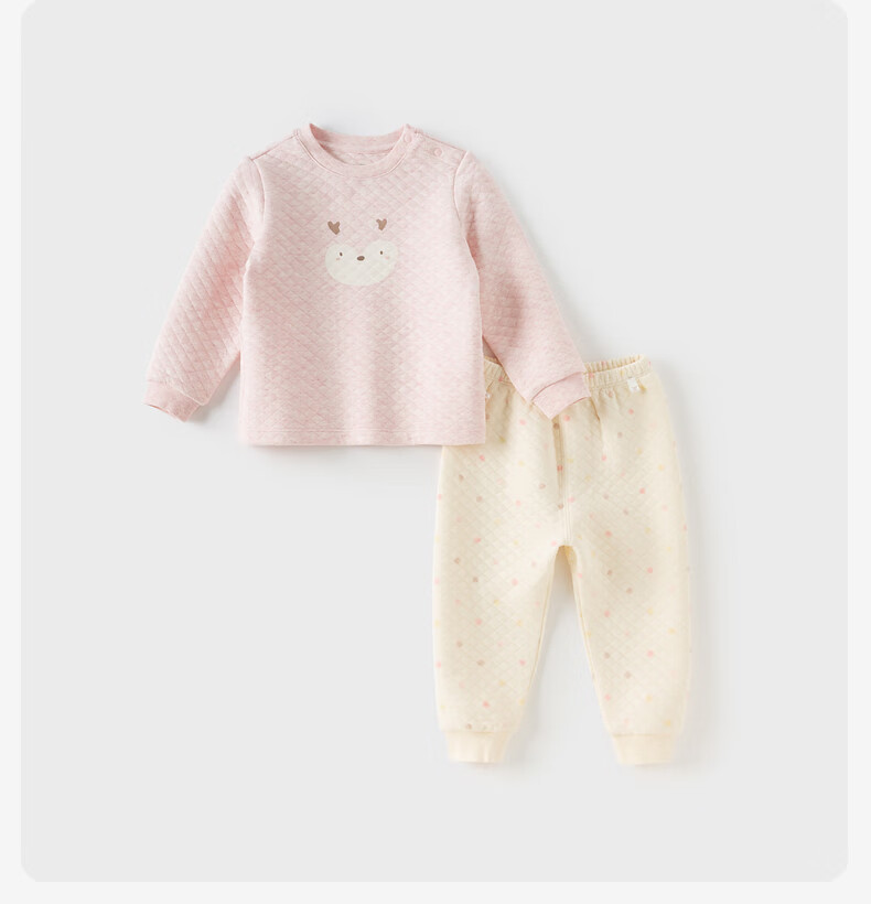 DAVE & BELLA Kids Winter Thermal Underwear Set Boys Girls Homewear Pajamas 1