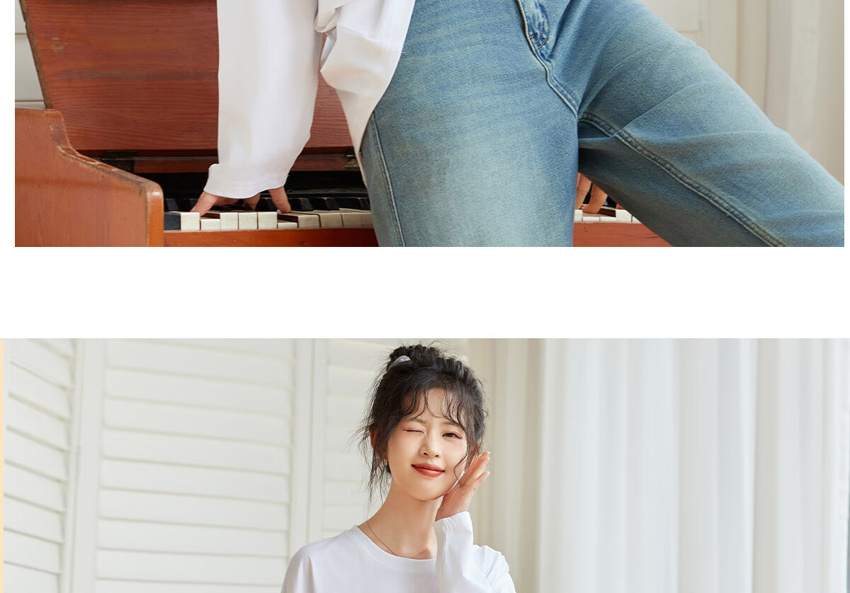 Halo Queen Long-Sleeve T-Shirt for Women, Spring And Autumn Round Neck Letter Print Casual Loose Comfortable Base Shirt Top New Product H143T2011 29