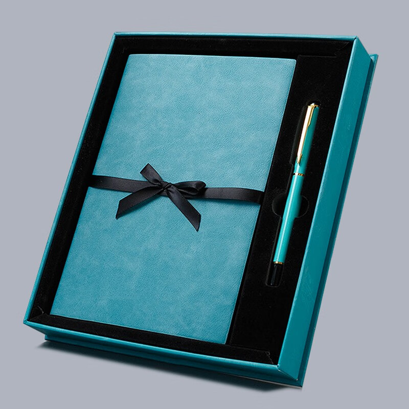 Faramon Notebook Gift Box Set, Journal Business Gift Set, Meeting Notebooks, Customizable, Seaweed Gree