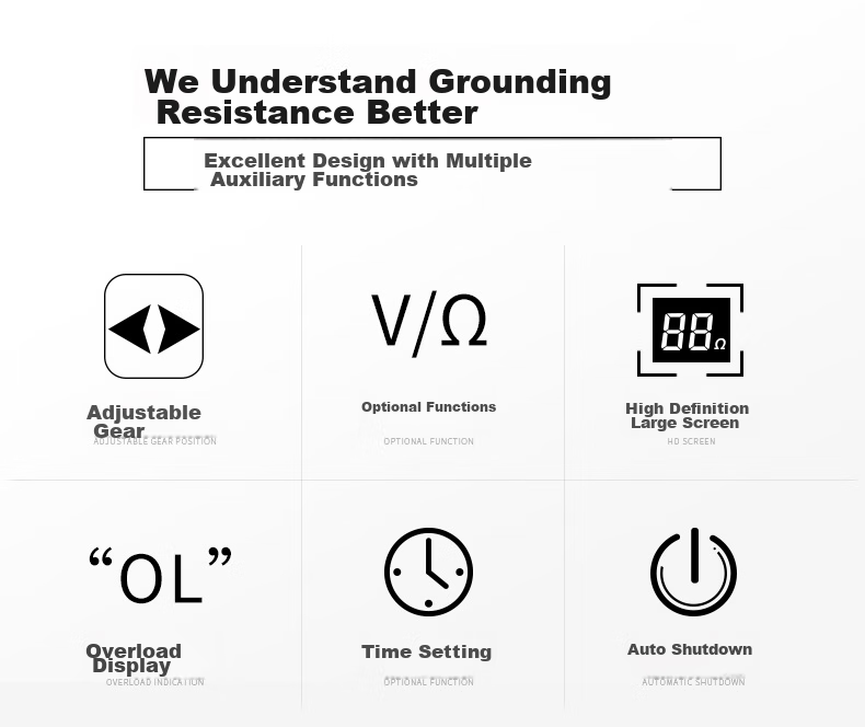 Xima AR4105A Ground Resistance Tester, Digital Lightning Protection Ground Resistance Meter 2