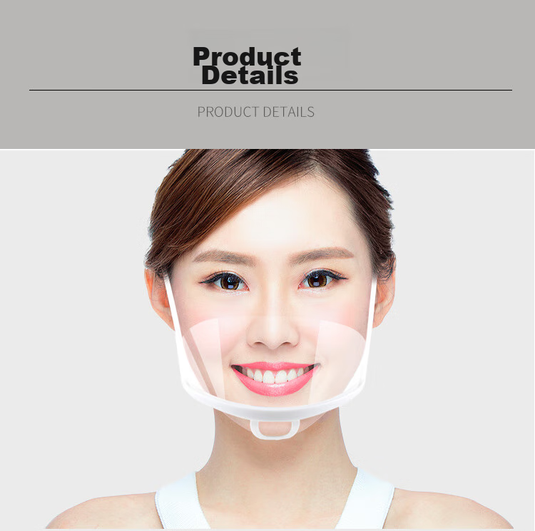 Ams Transparent Face Masks for Food Service, 100 Pieces, Food Grade Material, Double-Sided Anti-Fog, Anti-Drool, Anti-Splash, for Chefs, Hotels, Restaurants, Canteens, Street Vendors, Disposable Plastic Face Masks 6