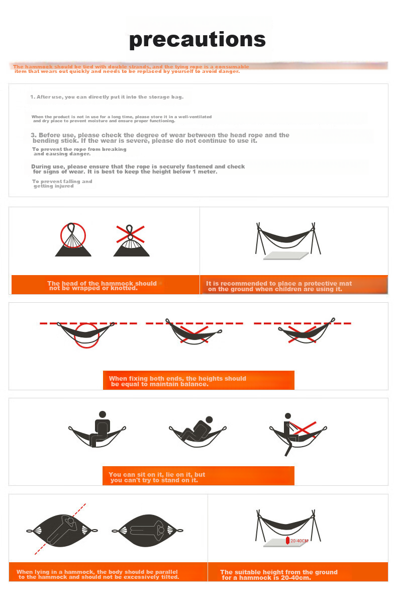 TAN XIAN ZHE Outdoor Camping Leisure Thickened Wide Canvas Hammock, Indoor Curved Wood Anti-Rollover, Single Red Crescent Hammock 16
