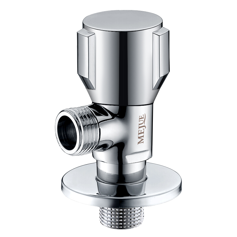 MEJUE Brass Body Thickened 1/2 Inch Triangular Valve Stop Valve Octagonal Valve, Thickened Cold And Hot Universal Angle Valve Z-1703
