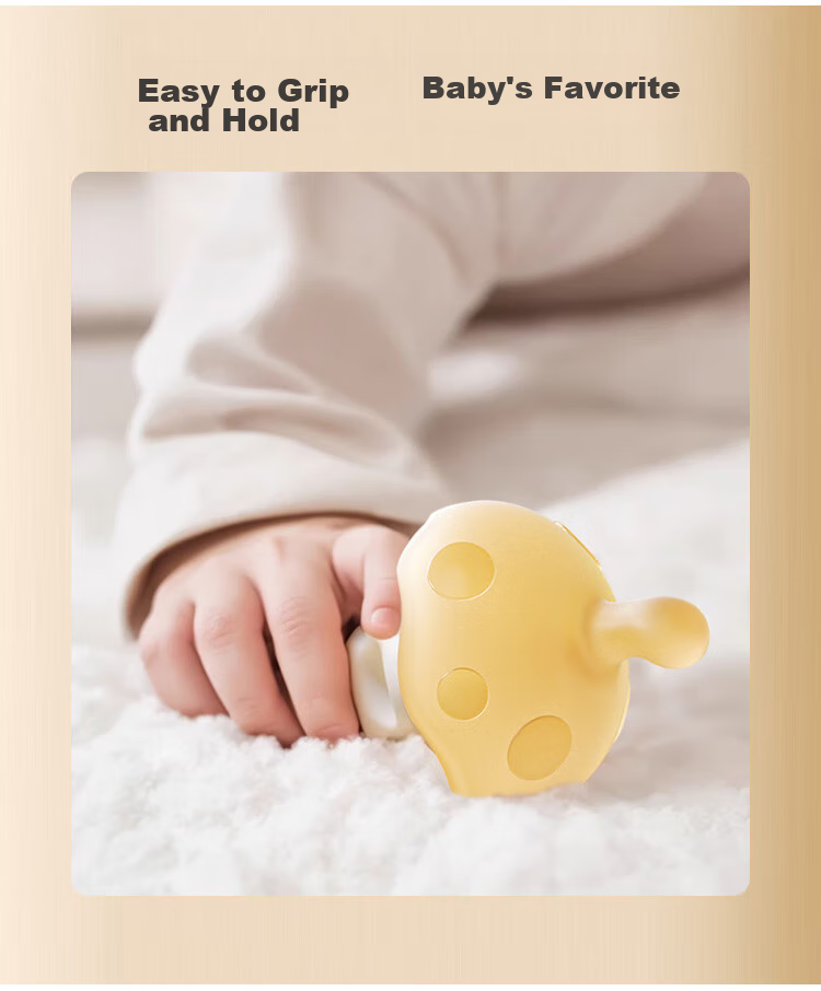 DOCTOR MA Baby Teether Mushroom Pacifier Anti-Thumb Sucking Teething Toy for Young Infants 12