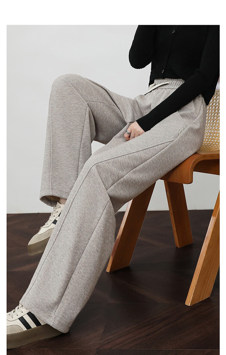DME "Pear-shaped Casual Wear" Winter Cloud Comfort High Waist Drawstring Elastic Bend Knife Pants Elasticity Cover Meat Casual Pants for Women 9
