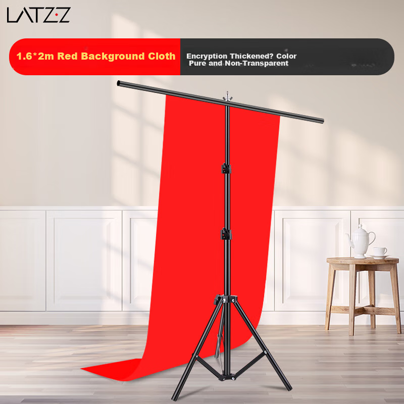 Фон для фотостудии LATZZ, красный, 1.6x2 м, без рамы
