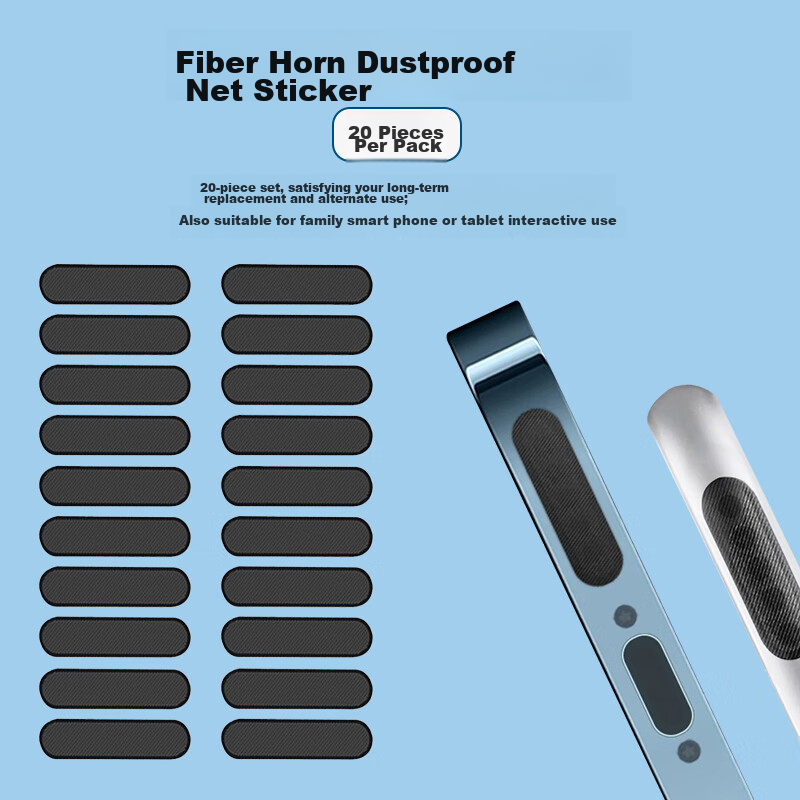 ESCASE Phone Speaker Dust Cover, High-Density Fiber Dust Plug, Earphone Mesh Sticker, Suitable for Apple IPhone 17 Pro Max, Huawei, Samsung, Xiaomi, Universal Fit