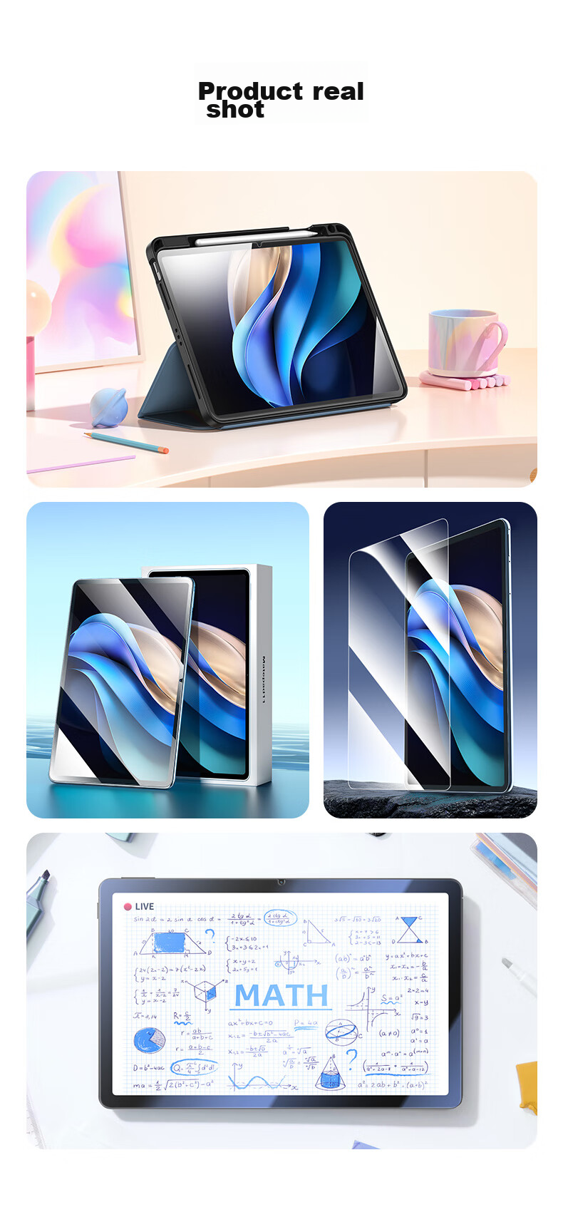 CangHua Tempered Glass Screen Protector for Vivo Pad5Pro/3Pro, 13-Inch IQOO Pad5Pro/2Pro Tablet Tempered Glass Film, Full Screen Coverage Protective Film for Vivo Computer 14