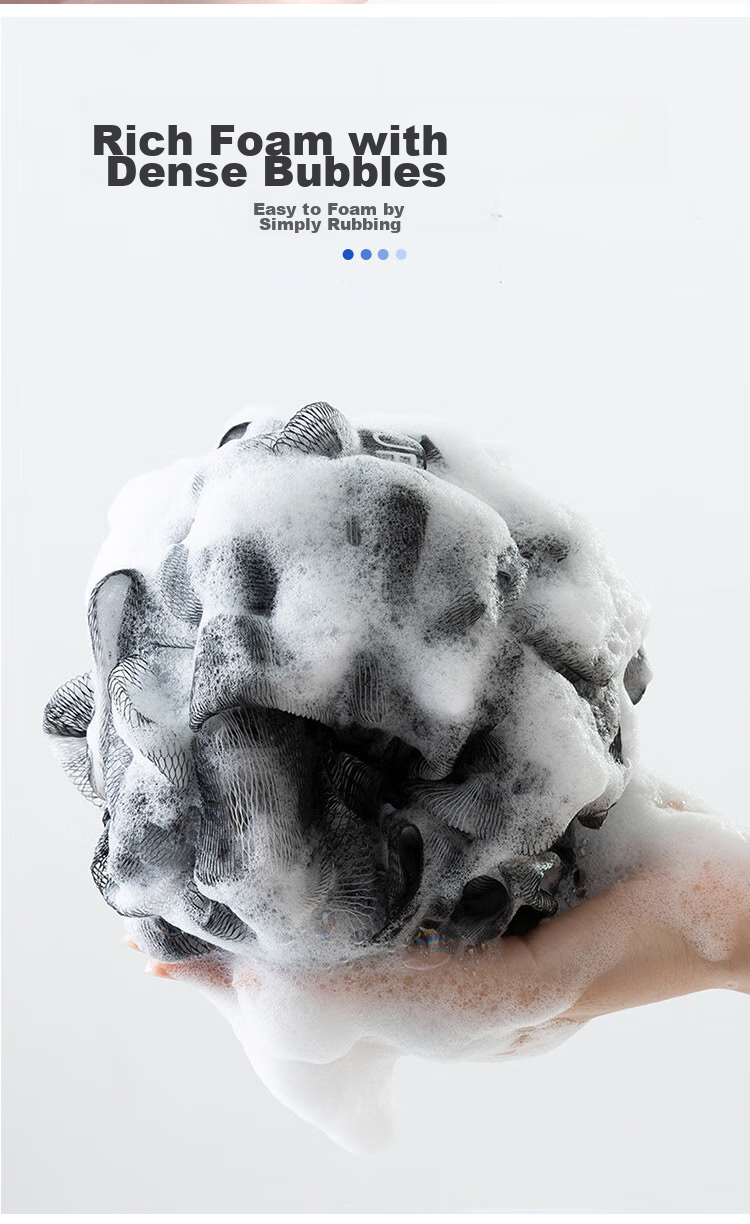 Baoshi Exfoliating Washcloth Set for Men, 3-Piece Bathing Essential, Shower Sponge, Bath Flower, Coarse And Fine Sand Scrubber, Back Scrubbing Mud Removal Bar 13