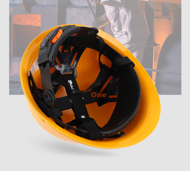 Geermu Safety Helmet, Round Top Hard Hat for Construction Workers, Fiberglass GM737 White 1 Piece Helmet 16