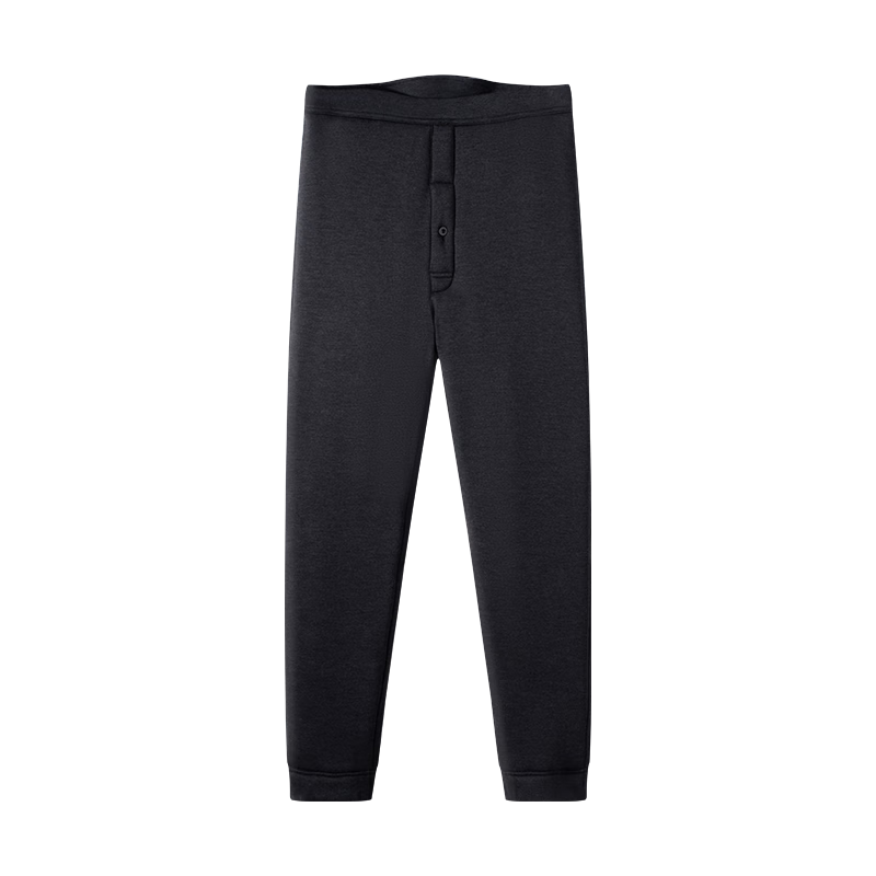 Yiershuang [100% Wool Filling] Men's Thermal Underwear, Four-Layer Fleece-Lined Thickened Cotton Pants