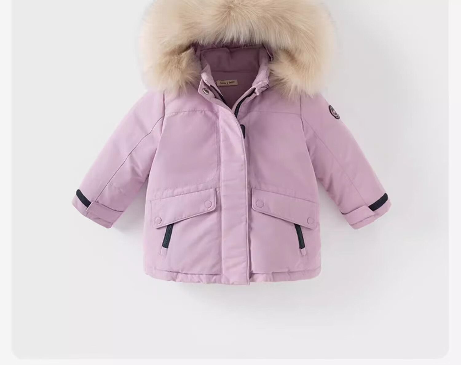 DAVE & BELLA Pompom Down Kids' Warm Winter Jacket Boys and Girls Baby Outerwear 31