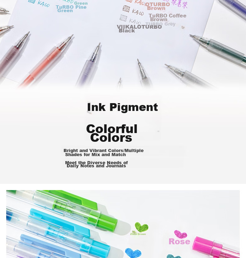 KACO Neutral Pen 0.5mm Black Retractable Pen for Signature, Exam Practice, Quick-Drying Ink Pen, Single Pen/bag K5 13