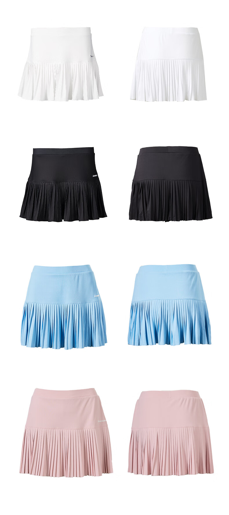 KAWASAKI Badminton Sports Skort for Women, Anti-Exposure Short Skirt S2752, Black, 3XL 14