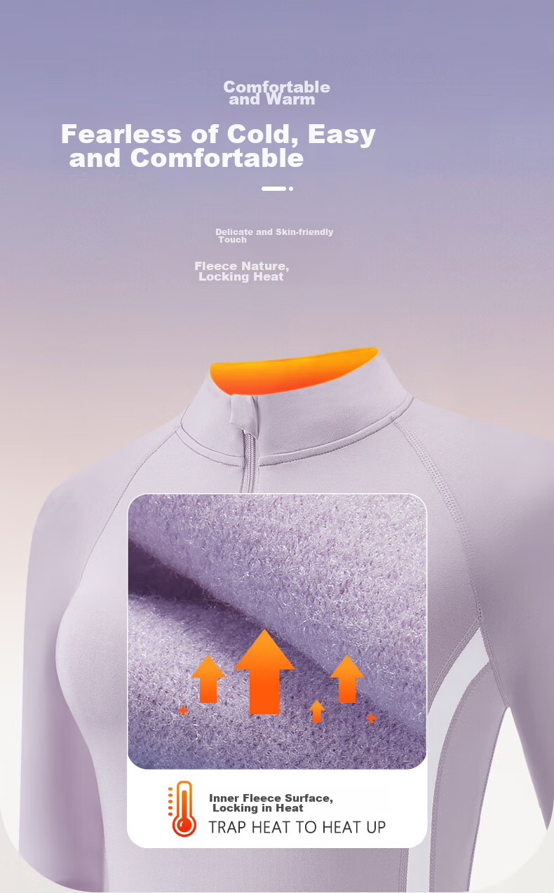 CAMEL Thin Fleece Sports Top for Women, Stand-Up Collar Long Sleeve Running Fitness T-Shirt C1W14L0623 Peach Pink S 14