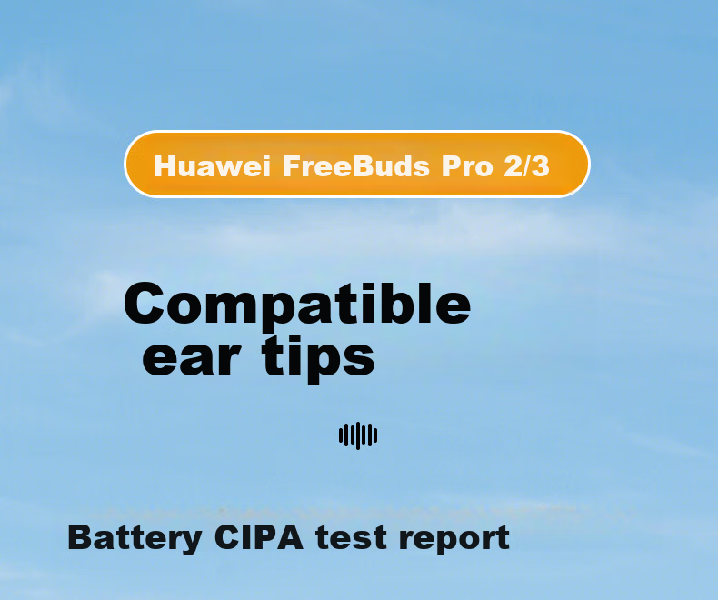 Masentek Earphone Tips, Compatible with Huawei FreeBuds Pro 2/3/4/7i Bluetooth, Replacement Soft Silicone Tips for HUAWEI, Sports Anti-Slip, Blue Medium Size, 1 Pair 1